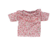 Camisa Cutie con Volante Flores Rosa para Mueco